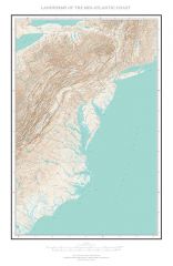 Landforms of the Mid-Atlantic Coast Fine Art Print Map